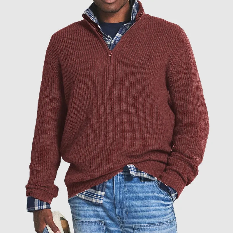 CALEB | Quater Zip Sweater