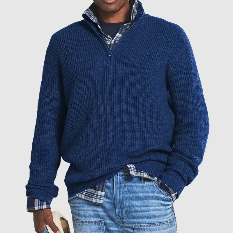 CALEB | Quater Zip Sweater