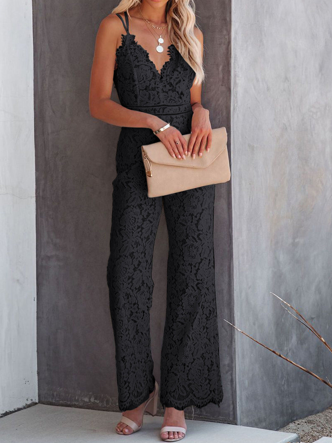 Quinn™ | Elegant Floral Lace Jumpsuit