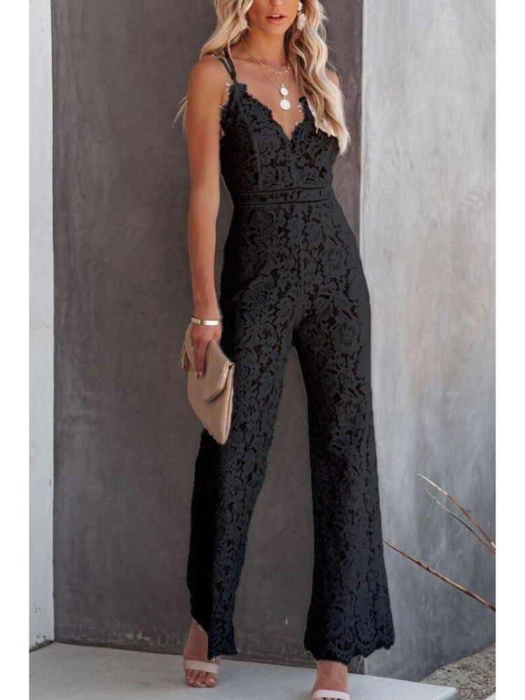 Quinn™ | Elegant Floral Lace Jumpsuit