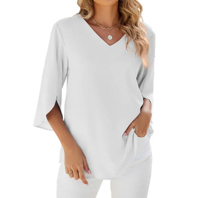 ROSE | V-Neck Blouse