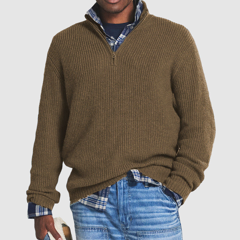 CALEB | Quater Zip Sweater