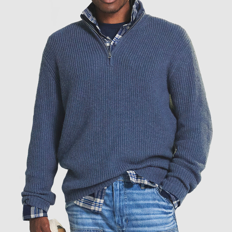 CALEB | Quater Zip Sweater